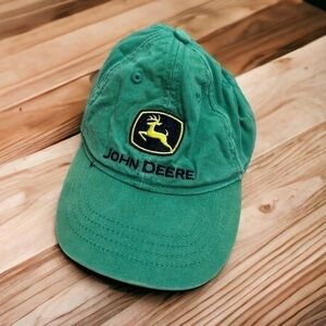 John Deere Toddler Size Hat Kids Green Stretch Baseball Cap